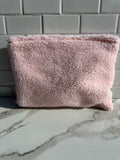 WINXED BEAUTY PINK SHERPA MAKEUP BAG